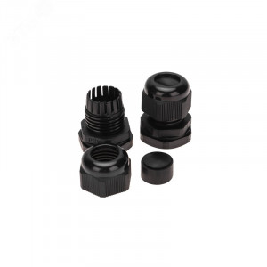 Кабельный ввод PG-16 (10-14 мм) черный 07-8016-1