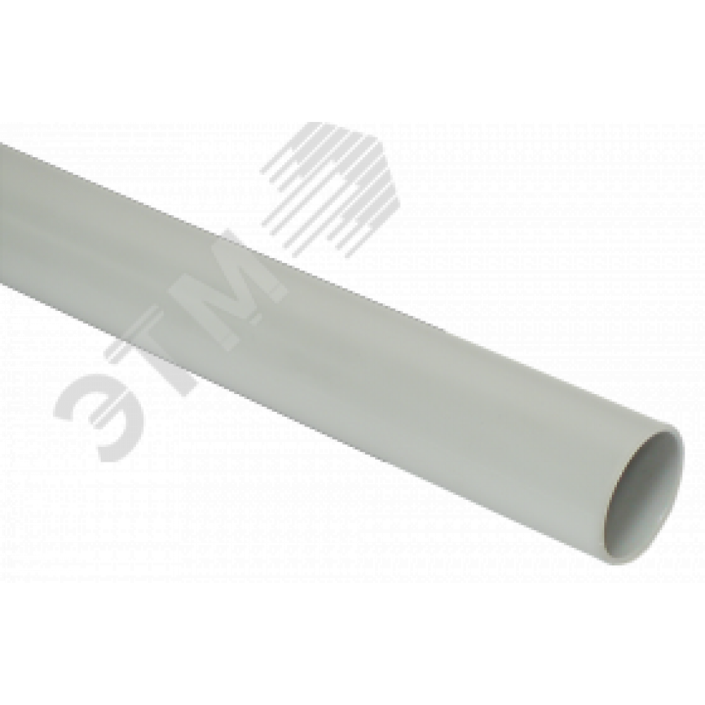 Изображение товара Гладкая жесткая ПВХ труба d=20 серого цвета 2м комплект 50м