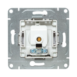 Механизм розетки TV, одиночная, шампань Эпика EKF UP1-SOC-TV-1