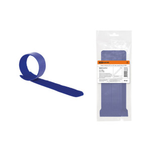 Хомут-липучка ХЛ 12х135 мм синий (20 шт) SQ0515-0714