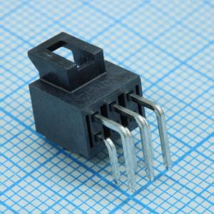 1053141106, Соединитель провод-плата 6 контактов шаг 2.5мм угловой монтаж в отверстие серия Nano-Fit лоток