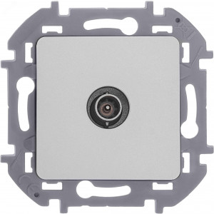 Розетка телевизионная оконечная TV Inspiria 10дБ 5-862мГц механизм алюм. Leg 673872