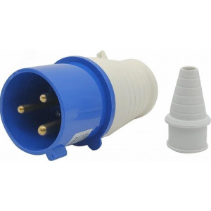 ВИЛКА ПЕРЕНОСНАЯ AM-023 32A 220V~250V 2P, ВИЛКА ПЕРЕНОСНАЯ AM-023 32A 220V~250V 2P+E IP44 (ANDELI)