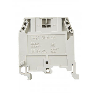 Зажим наборный ЗНИ-2.5кв.мм (JXB24А) сер. IEK YZN10-002-K03