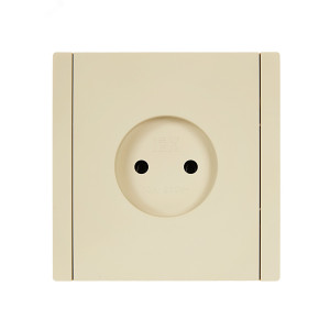 FORTE&PIANO Розетка 1-местная без заземления без защитных шторок винтовое крепление 10А FP418 ваниль IEK FP-R10-10-K10