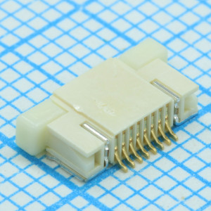 1734839-8, Разъем FPC 8 контактов шаг 0.5мм угловой SMD лентана катушке