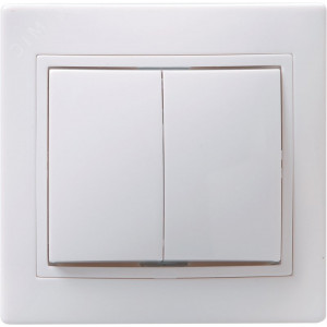 ВС10-2-0-КБ Выкл. 2кл 10А керам. КВАРТА бел. EVK20-K01-10-K