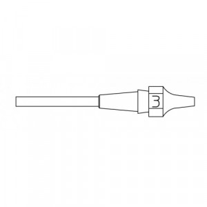 XDS 3 desoldering tip 1.0x2.3 L 10.5mm, Распаивающая насадка для паяльников DSX 120/WXDP 120/WXDW 120, 1,0х2,3мм L=10,5мм
