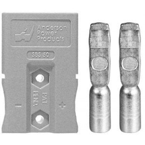 SBS50GRA#10/12, Сверхмощные разъемы питания SBS50 2P HSNG GRAY 50A 10-12 AWG CONT