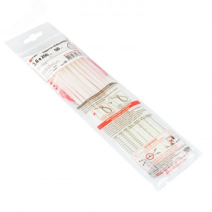 Хомут P6.6 3.6х200 FlexLock стандартный бел. (уп.100шт) PROxima plc-fl-ctsw-3.6x200