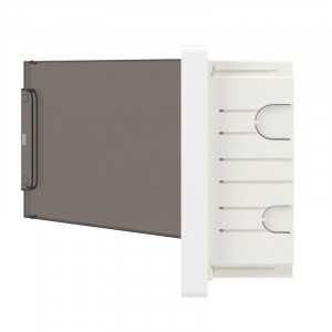 Щиток 12 мод встраиваемый FRAME ЩРв-П-12, белый, с тонированной дверцей, с 2  шинами PEN на 6 и 8 отв. F12B1WD DKC F12B1WD