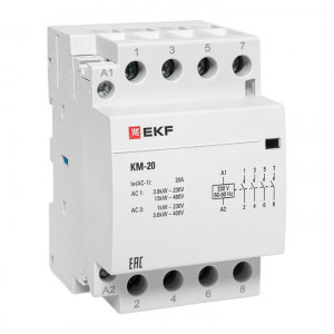 Контактор модульный КМ 20А 4NО (3 мод.) km-3-20-40