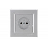 Изображение товара Розетка 1-м СП Karea 10А IP20 б/з сереб. 56065022