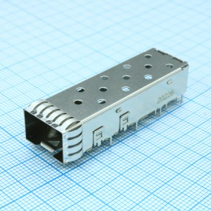 2007194-1, Аксессуар для разъема кожух SFP + прямоугольный серебристый никелевый лоток