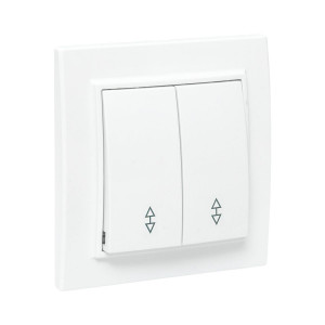 Переключатель проходной 2-кл. СП Минск 10А IP20 бел. Basic ERV10-027-10