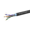 Кабель витая пара F/UTP кат.5E 4х2х24AWG solid Cu PE Outdoor Standard черн. (м) 01-1028-1
