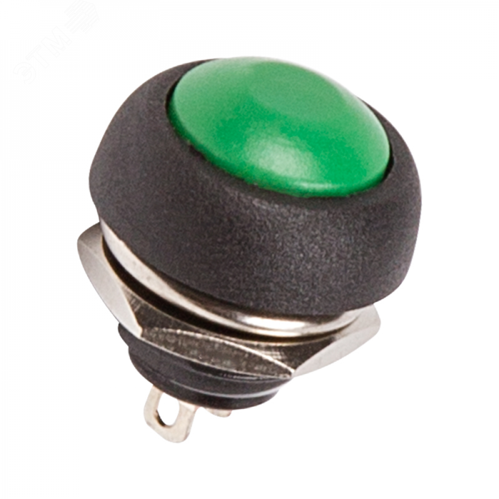 Изображение товара Зеленая кнопка без фиксации PBS-33B 1А 250В круглая Rexant