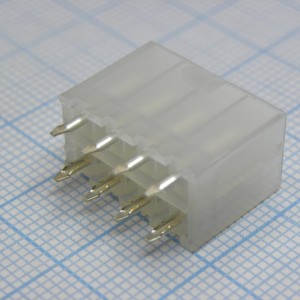 39281083, Разъем типа провод-плата, вертикальный, 94V-2, 4.2 мм, 8 контакт(-ов), Штыревой Разъем