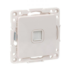 Розетка компьютерная 1-м Стокгольм RJ45 механизм бел. PROxima EYK01-035-10