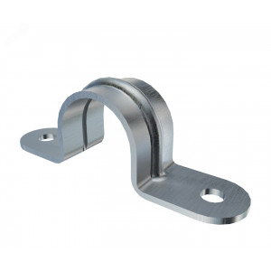 Скоба металлическая К144 двухлапковая гальванопокрытие П0000000014