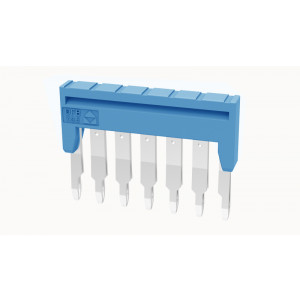 Соединительная перемычка DFB1.5-07P-12-00Z(H), Соединительная перемычка, 7 полюсов, изолированная, вилочная, для клемм: DS1.5, цвет: синий