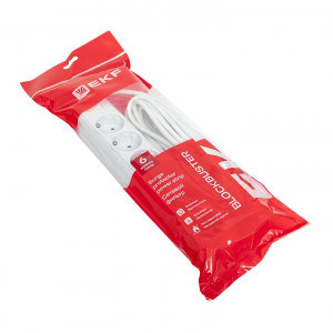 Сетевой фильтр 6*5м 10А/2,2кВт с выкл. c/з ПВС 3х0,75 Блокбастер PROxima UFP10-375-6-05