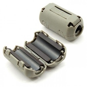 ZCAT2035-0930A (GREY), EMI фильтр, полукруглый феррит, внутр.9мм, корпус на защелке, 19,5*35*17,4мм, импеданс 50 Ом при 100 МГц