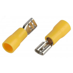 Разъем плоский NO-225-128 РпИм 5.5-6-0.5 изолированный -розетка- (упаковка 50 штук) Б0063370