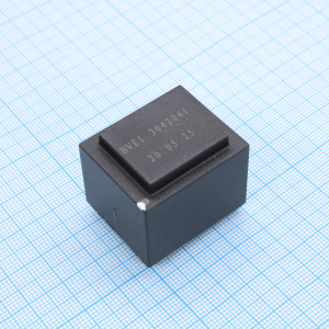 KSP-BVEI3042041, Трансформатор питания 2.6ВА  230В 9В/289мА до+40°C (EI 30/15.5)27.3мм