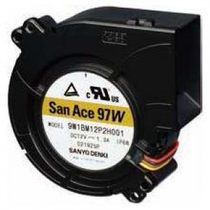 9W1BM12P2M001, Нагнетатели и центробежные вентиляторы 12V, Splash Proof Blower, IP68
