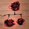 Гирлянда LED ClipLight 24V, 3 нити по 20 м, свечение с динамикой, цвет диодов Красный 323-302