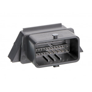 477450200, Разъем штыревой двухрядный угловой на плату