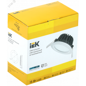 Светильник LED ДВО 1820 PRO белый круг 15Вт 4000K IP54 LDVO0-1820-15-4000-K01