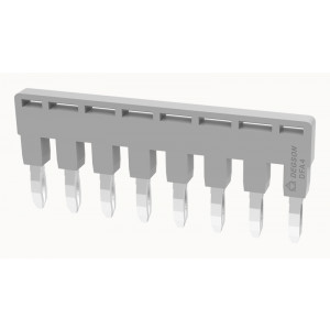 Соединительная перемычка DFA8-6.2-11-00Z(H), Соединительная перемычка, 8 полюсов, изолированная, вилочная, для клемм: DC4, цвет: серый