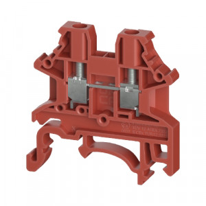 Проходная клемма WTN 2.5 RT, Проходная клемма, тип фиксации провода: винтовой, номинальное сечение: 2,5 мм кв., 24A, 1000V, ширина: 5,1 мм, цвет: красный тип монтажа: DIN35
