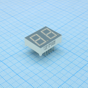 FYD-5621AG-21, 2-х разрядный индикатор 14.2мм/зеленый 14-18мКд/ОК