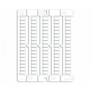 Маркировка для клемм, жесткая, 5х10мм. Период 5мм. Белая NUWG0510