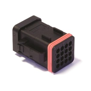 132015-0073, Автомобильные разъемы CTC 16-WAY PLUG BLACK, W/CAP