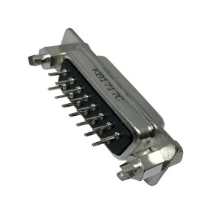 K85X-AD-15S-BRJ, Стандартные соединители D-Sub  15P Rcpt Vert. PCB W/ Bd lock/Jck Screw