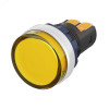 Изображение товара Индикатор сигнальный со встроенным диодом 9-24В, желтый, алюминий, зажим Plug-In M22L-F24YAP
