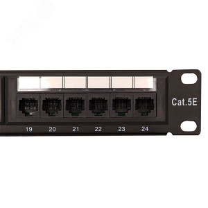 Патч-панель 19дюйм 1U кат.5E UTP неэкранир. 24 порта RJ45 Dual IDC TERACOM PRO TRP-PPNL-5EUTP-1U24
