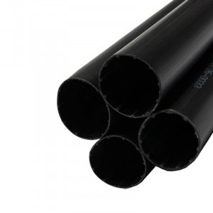 Трубка термоусадочная СТТК (3-4:1) 33/8 черная, среднестенная клеевая термоусаживаемая трубка в метровой нарезке