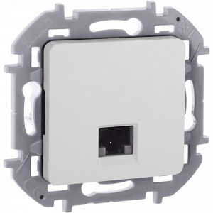 Розетка компьютерная Inspiria RJ45 кат.5E UTP бел. Leg 673825
