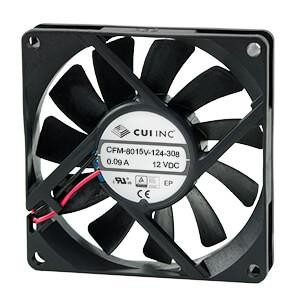 CFM-8020V-133-380, Вентиляторы постоянного тока 12Vdc 1.56W 36CFM DC Axial 80x80x20mm