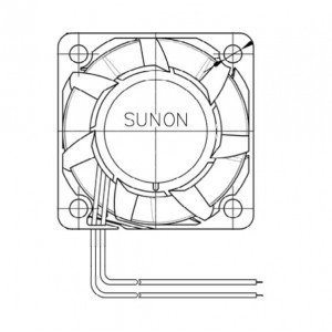 VF40281BX-000U-A9H, Вентиляторы постоянного тока DC Fan, High Airflow Series, 40x28mm, 12VDC, 31.5CFM, 13.68W, 63.7dBA, 27000RPM, 3.95inch H2O, 2Ball Bearing