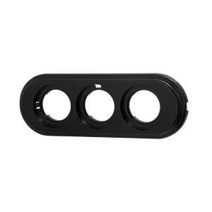 Рамка 3-м ретро пластик. черн. BF1-630-23