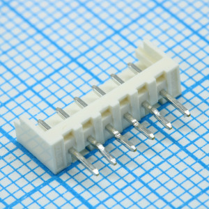 532530670, Разъем на плату (3 стороны) HDR 6 контактов шаг 2мм монтаж в отверстие микро-защёлка