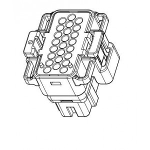 130025602402, Соединители для ввода/вывода MERTEC 24 W PLUG