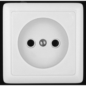 Розетка 1-м ОП Хит 10А IP20 250В без заземл. без защ. шторок бел. SE RA10-131-B