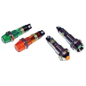 607-1312-130F, Светодиодные панельные индикаторы 7 MM AMBER LED PMI